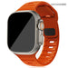 Silicone Sports Band for Apple Watch - Orange - Macfixit Australia