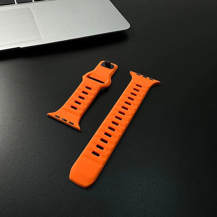 Silicone Sports Band for Apple Watch - Orange - Macfixit Australia