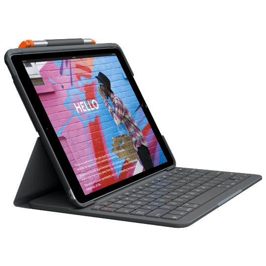 Logitech Slim Folio iPad Keyboard Case — iPad 7th, 8th & 9th Gen [USED, A+ Grade] Logitech