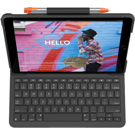 Logitech Slim Folio iPad Keyboard Case — iPad 7th, 8th & 9th Gen [USED, A+ Grade] Logitech