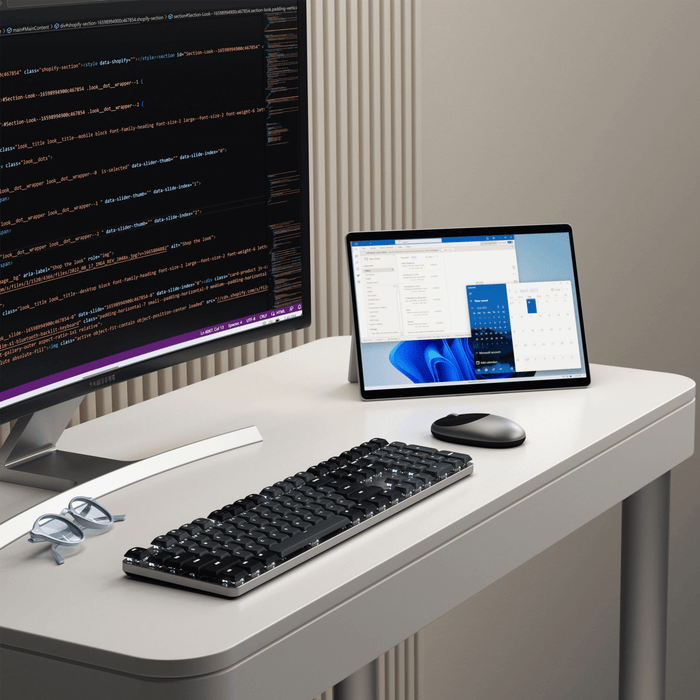 SM3 Slim Mechanical Backlit Bluetooth Keyboard - Dark - Macfixit Australia