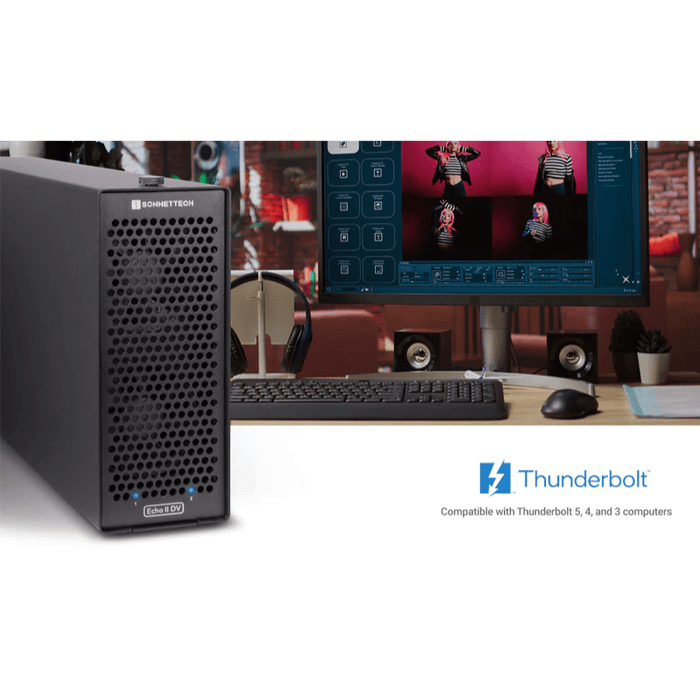 Sonnet Echo II DV T5 Desktop Thunderbolt 5 (2 PCIe slots for pro DV cards) - Macfixit Australia