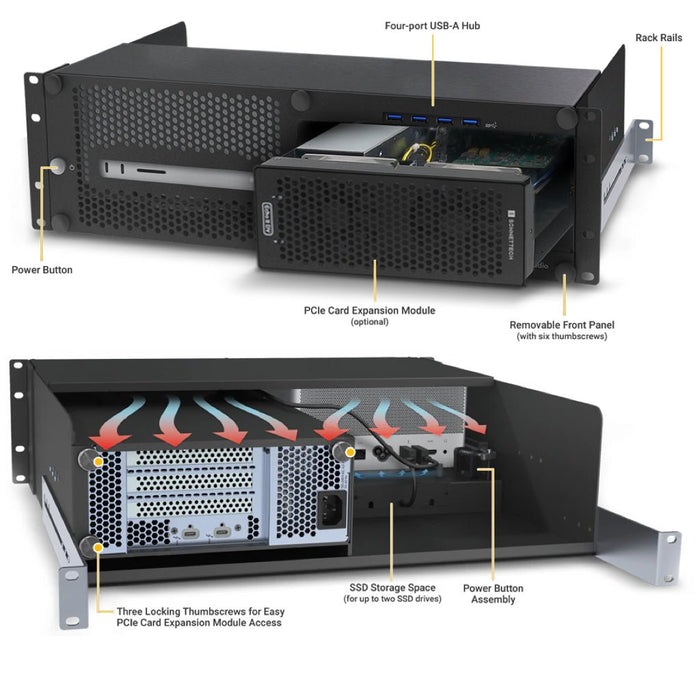 Sonnet xMac Studio/Echo II DV with 2 - slot Echo II DV PCIe Card Expansion Module - Macfixit Australia