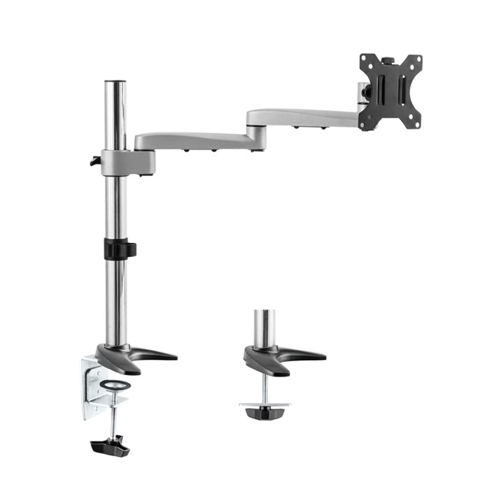 Astrotek Monitor Arm Desk Mount Height Adjustable Stand for Single LCD Display 23.8" 24" 27" 31.5" 32" 8kg 30° Tilt 180° Swivel 360° Pivot VESA