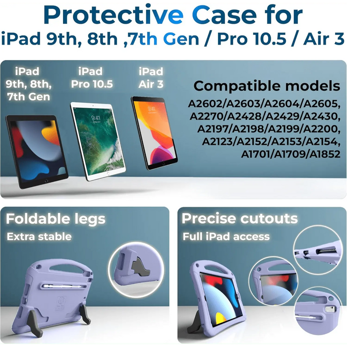Space Suit Kids Case for iPad 10.2" (9th/8th/7th Gen iPad) - Full - Body Shockproof Cover - Macfixit Australia