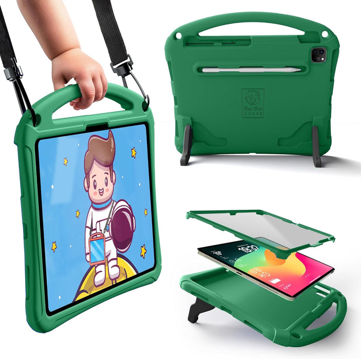 Space Suit Rugged Kids Case for iPad Air 11 M2/M3 (2025), Pro 11 M4 (2024), iPad 10th Generation, Case for Kids with Built - in Screen Protector - Macfixit Australia