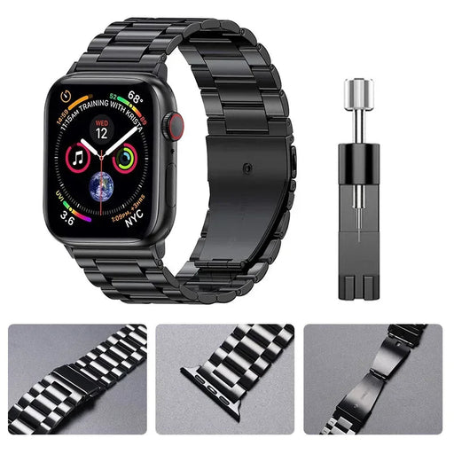 Stainless Steel Band for Apple Watch - Black - Macfixit Australia