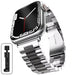 Stainless Steel Band for Apple Watch - Silver - Black - Macfixit Australia