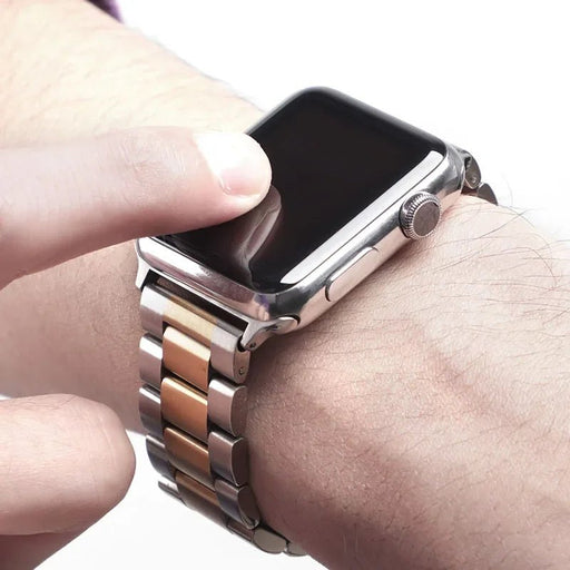 Stainless Steel Band for Apple Watch - Silver - Gold - Macfixit Australia
