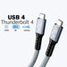 Thunderbolt 4 Cable (USB4, 40Gbps, 240W) - 0.5m - Macfixit Australia