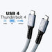 Thunderbolt 4 Cable (USB4, 40Gbps, 240W) - 1.0m - Macfixit Australia