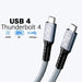 Thunderbolt 4 Cable (USB4, 40Gbps, 240W) - 2.0m - Macfixit Australia