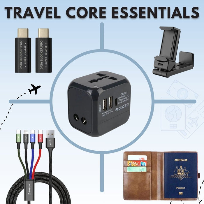 Travel Core Essentials Bundle - Macfixit Australia