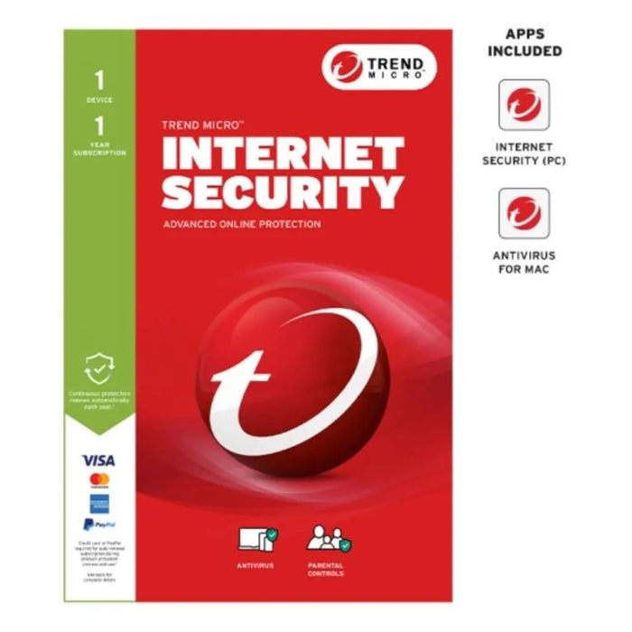 Trend Micro Internet Security (1 Device) – 1 Year License
