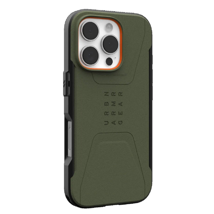 UAG Civilian MagSafe Apple iPhone 16 Pro (6.3") Rugged Case - Olive Drab - Macfixit Australia