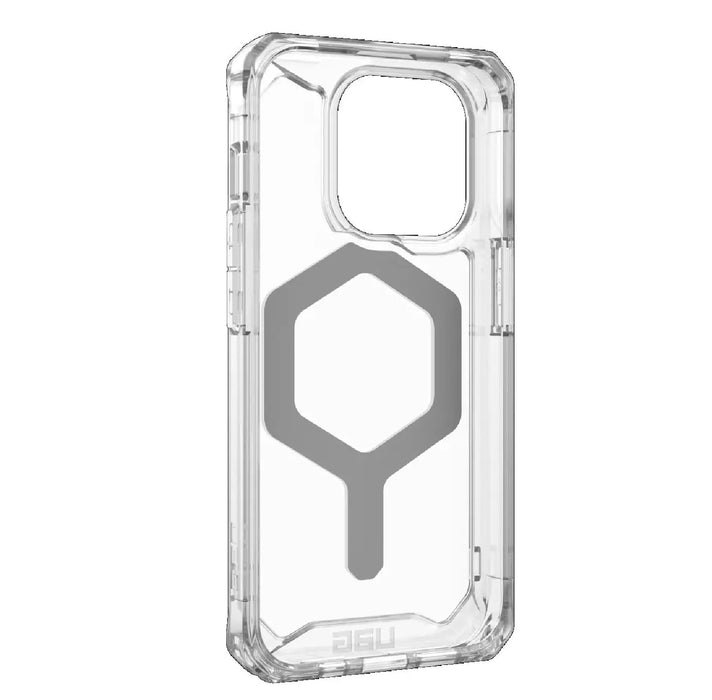 UAG Plyo MagSafe Apple iPhone 15 Pro Max (6.7") Rugged Case - Ice/Silver - Macfixit Australia