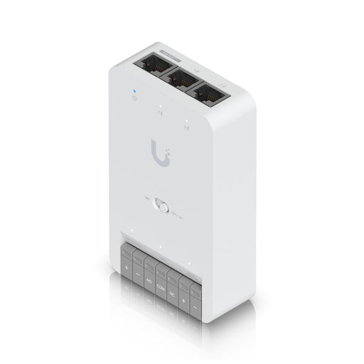 Ubiquiti Door Hub Mini, Compact Access Control Hub For Single Door,1 Lock terminal - 12V &Dry Switchable,Connect & Power Via PoE++,2 Additional Inputs - Macfixit Australia