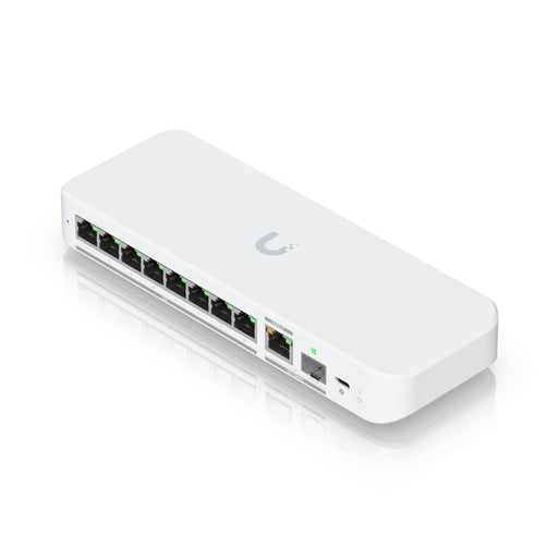Ubiquiti Flex 2.5G, Flexible, 8 - port 2.5 GbE Switch,10 GbE RJ45/SFP+ Combination Uplink Port, Powered With USB - C /PoE+ adapter - Macfixit Australia