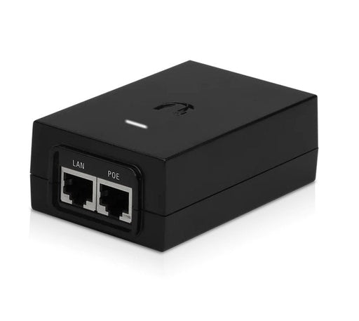 Ubiquiti POE Injector, 24V DC, 30W, Gigabit Ethernet, Black, Surge and Clamping Protection, Maximum Surge Discharge - Macfixit Australia