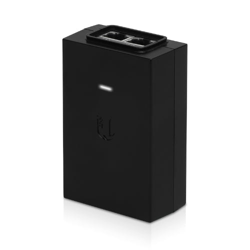 Ubiquiti POE Injector, 48V DC 24W Gigabit Lan, Black, Surge and Clamping Protection, Superceded by NHU - U - POE - AT - Macfixit Australia