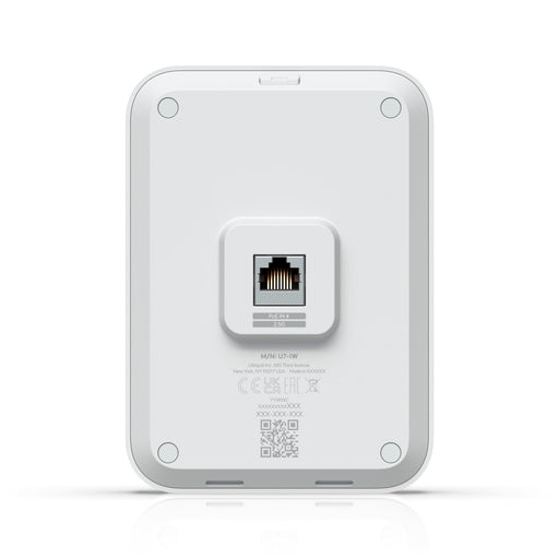 Ubiquiti U7 In - Wall, Wall - mounted WiFi‎ 7 AP,4 Spatial Streams,Integrated 2.5 GbE PoE Switch, For Hospitality,115 m² Coverage, PoE/PoE+ Power - Macfixit Australia