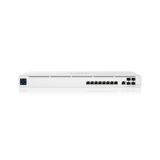 Ubiquiti UISP Router Professional, (9) GbE RJ45 ports, (4) 10G SFP+ ports, Integrated Layer 2 Switch, Up to 9,500 Mbps NAT Throughput - Macfixit Australia
