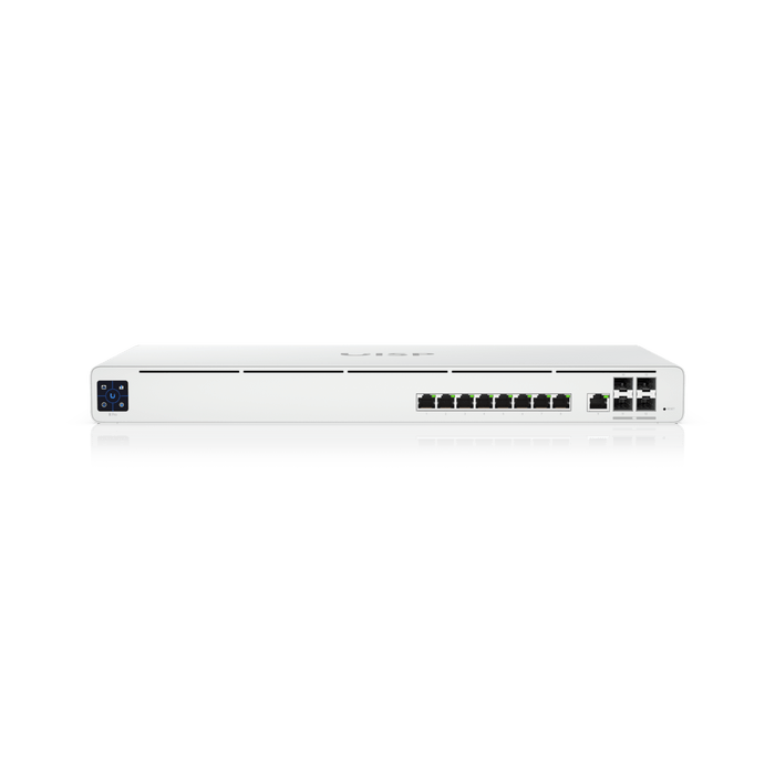Ubiquiti UISP Router Professional, (9) GbE RJ45 ports, (4) 10G SFP+ ports, Integrated Layer 2 Switch, Up to 9,500 Mbps NAT Throughput - Macfixit Australia