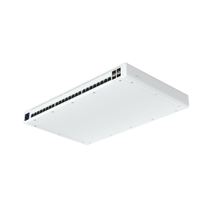 Ubiquiti UISP Switch Professional, 24 GbE RJ45 ports, 16 with 27V Passive PoE Output, 4 10G SFP+ ports, Color Touchscreen - Macfixit Australia