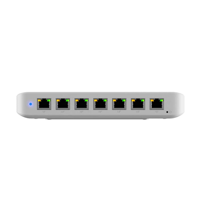 Ubiquiti Ultra 60W, Compact 8 - port Layer 2 GbE PoE Switch, Versatile Mounting, 7 GbE PoE+ Output ports, 1 GbE Port, Includes PSU - Macfixit Australia