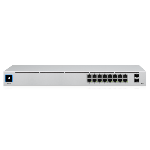 Ubiquiti UniFi 16 - port Managed Gigabit Switch - 8x PoE+ Ports, 8x Gigabit Ethernet Ports, 2x SFP , 42W, Touch Display, Fanless , GEN2 - Macfixit Australia