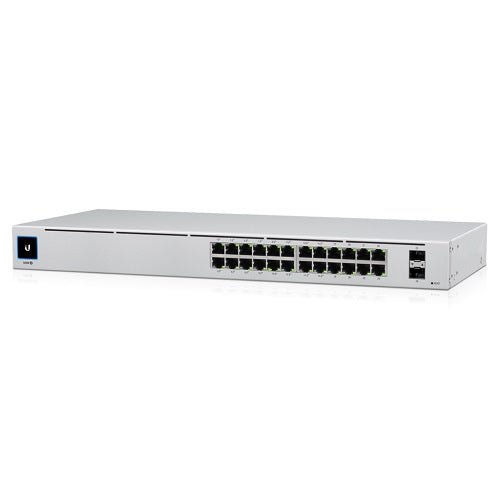 Ubiquiti UniFi 24 Port Managed Gigabit Switch, 16x PoE+ Ports, 8x Gigabit Ethernet Ports, 2xSFP - 95W - Touch Display - Fanless - GEN2 - Macfixit Australia