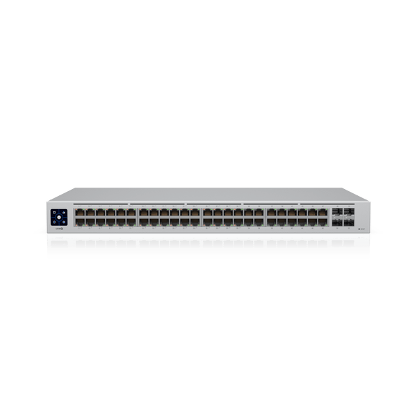 Ubiquiti UniFi 48 - port Managed Gigabit Layer2 switch, 48x Gigabit Ethernet Ports w/ 32x 802.3at POE+, 4x SFP Port Touch Display 195W - Macfixit Australia