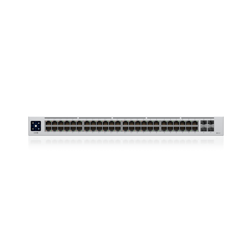 Ubiquiti UniFi 48 - port Managed Gigabit Layer2 switch, 48x Gigabit Ethernet Ports w/ 32x 802.3at POE+, 4x SFP Port Touch Display 195W - Macfixit Australia