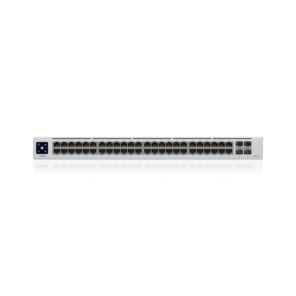 Ubiquiti UniFi 48 - port Managed Gigabit Layer2 switch, 48x Gigabit Ethernet Ports w/ 32x 802.3at POE+, 4x SFP Port Touch Display 195W - Macfixit Australia