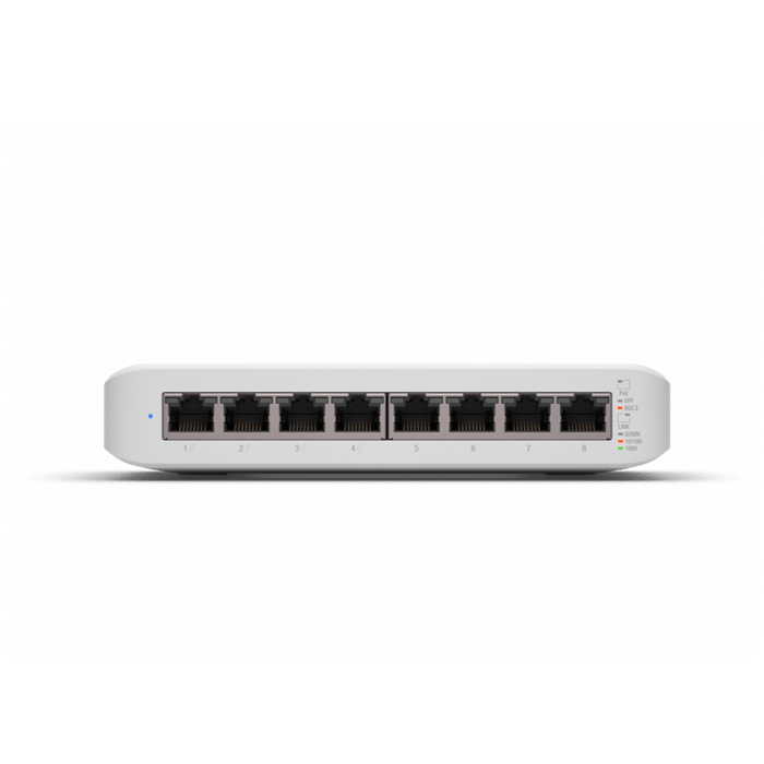 Ubiquiti UniFi Switch USW - Lite - 8 - POE, 4x PoE Output Ports, 52W PoE Supply, Fanless, Wall Mount Kit Included, - Macfixit Australia
