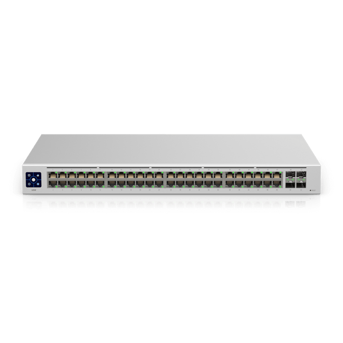 Ubiquiti UniFi USW - 48, 48 - port Managed Gigabit Layer2 Switch - 48x Gigabit Ethernet Ports 4x SFP Port Touch Display - Macfixit Australia