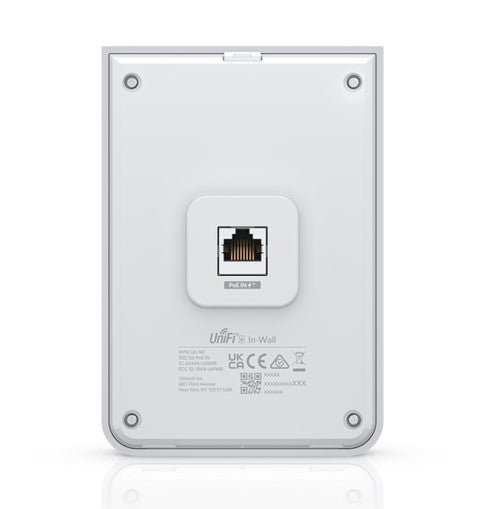 Ubiquiti UniFi Wi - Fi 6 In - Wall Wall - mounted Access Point with a Built - in PoE Switch,115 m² Coverage - Macfixit Australia