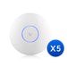 Ubiquiti UniFi WiFi 7 AP,5 Pack ,Ceiling - mount, AP 6 GHz Support, 2.5 GbE Uplink, 9.3 Gbps Over - the - air Speed,PoE+ Power,300+ Connect Device - Macfixit Australia