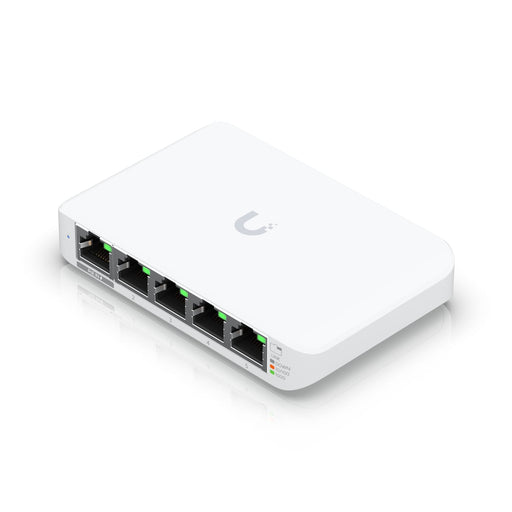 Ubiquiti USW Flex Mini, UniFi, Layer 2 Gigabit Switch, 5x GbE RJ45 Ports, Power Via PoE (802.3af) / USB Type - C 5V 1A - Macfixit Australia