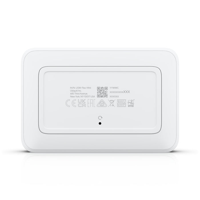 Ubiquiti USW Flex Mini, UniFi, Layer 2 Gigabit Switch, 5x GbE RJ45 Ports, Power Via PoE (802.3af) / USB Type - C 5V 1A - Macfixit Australia