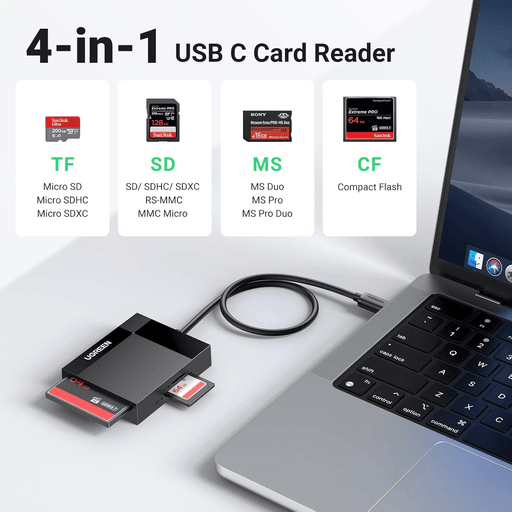 UGREEN 4 - in - 1 USB - C Multi - Card Reader - Macfixit Australia