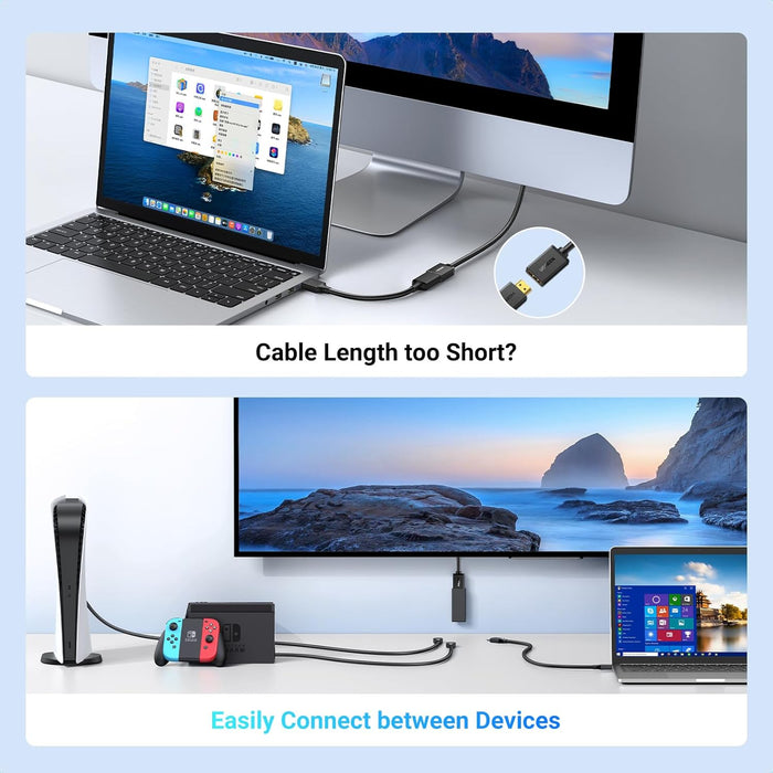 UGREEN 4K - 60Hz HDMI Extension Cable 0.5M - Macfixit Australia