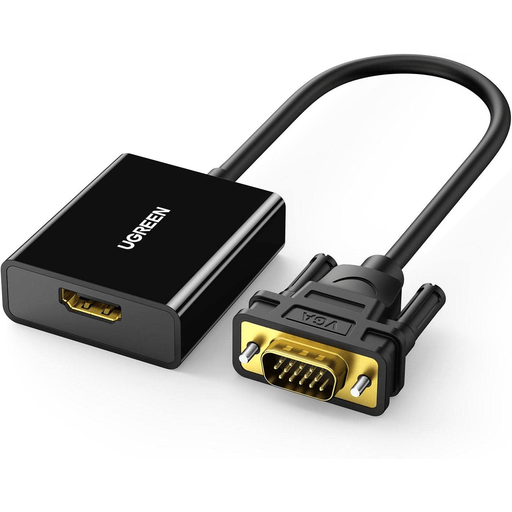 UGREEN Active HDMI to VGA Adapter 1080P – Female to Male Converter with 3.5mm Audio Jack - Macfixit Australia