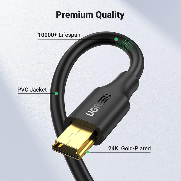 UGREEN Mini USB to USB - A Cable - 1M - Macfixit Australia