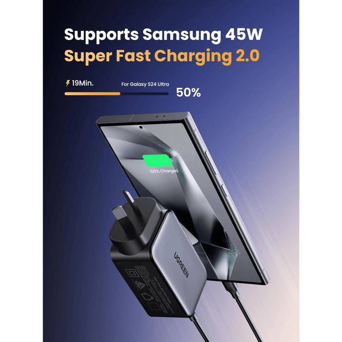 UGREEN Nexode 65W, 3-Port GaN Charger - Macfixit Australia