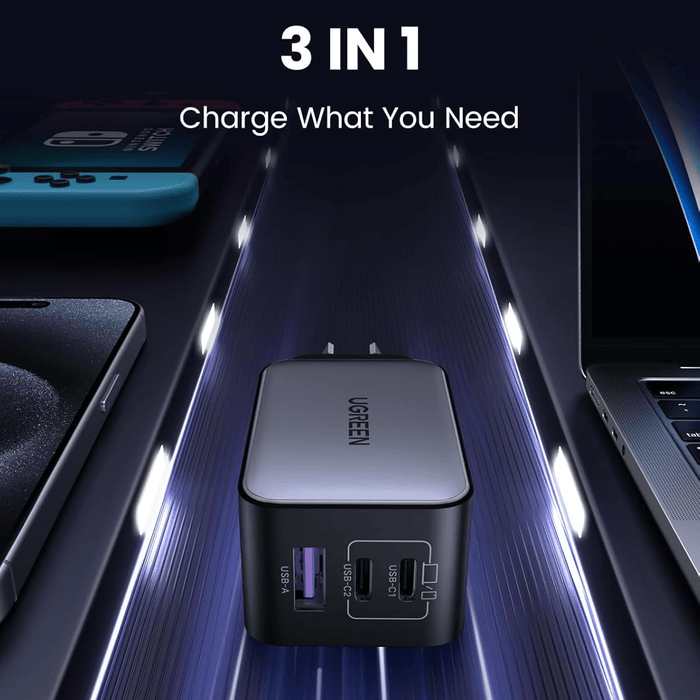 UGREEN Nexode 65W, 3-Port GaN Charger - Macfixit Australia