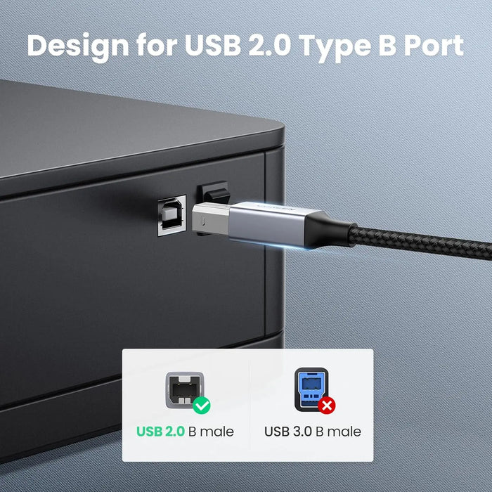 UGREEN Printer Cable USB C to B 2.0 Scanner Cord - 1M - Macfixit Australia