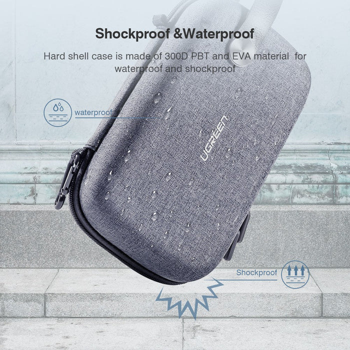 UGREEN Travel Storage Case - Grey - Macfixit Australia