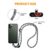 Universal Crossbody Cell Phone Lanyard Round Rope - Macfixit Australia