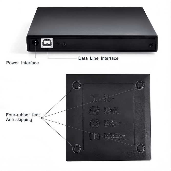 USB 2.0 Slim External DVD/CD-RW Drive – Portable CD/DVD Reader & Burner - Macfixit Australia
